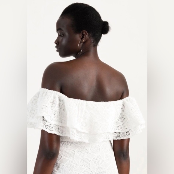 🌿 WAYNE COOPER 🌿 Brand New asymmetrical white lace dress size 8 RRP $229 - Picture 2 of 16